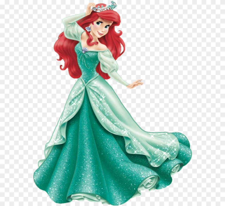 Transparent Ursula Clipart Disney Princess Ariel Crown, Figurine, Doll, Toy, Clothing Free Png