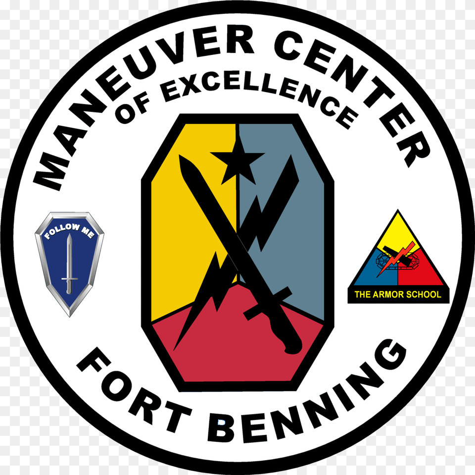 Transparent Us Army Fort Benning Maneuver Center Of Excellence, Emblem, Symbol, Logo, Ammunition Png Image