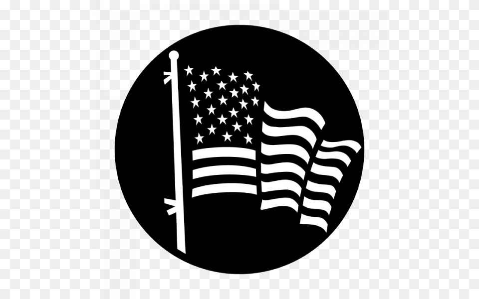 Usa Flag Black And White Circle Black And White American Flag, American Flag Free Transparent Png