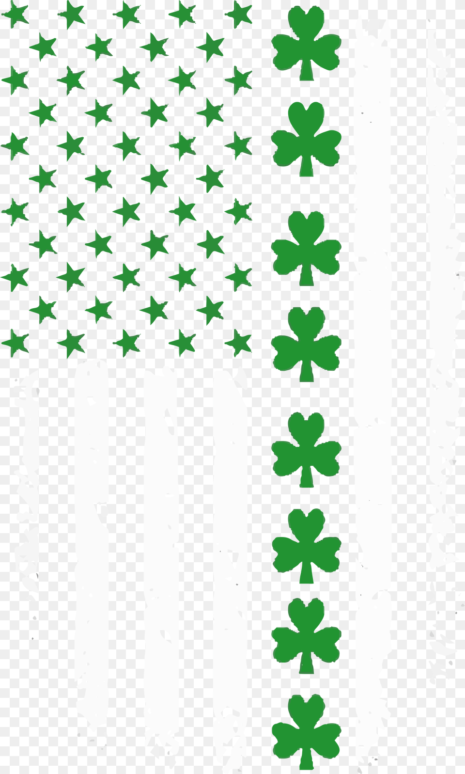 Usa Flag Black And White Irish American Flag Art, Leaf, Plant, Pattern Free Transparent Png