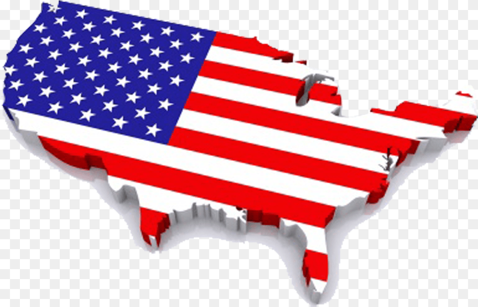 Transparent Usa Flag Map United States Map Flag, American Flag Png Image
