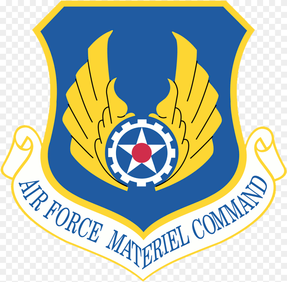 Transparent Usaf Logo Air Force Material Command, Badge, Symbol, Emblem Png
