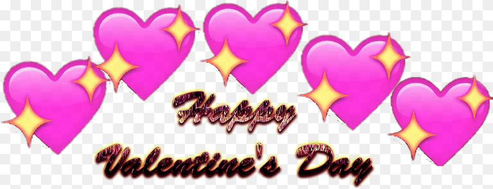 Transparent Valentines Day Clipart Border Emoji Hearts Transparent, Heart Free Png