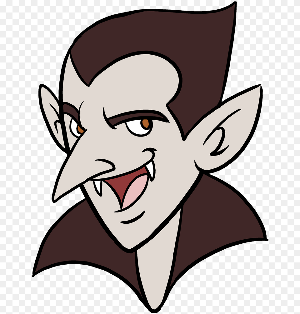 Transparent Vampire Simple Drawing Of Vampire, Baby, Person, Face, Head Png Image