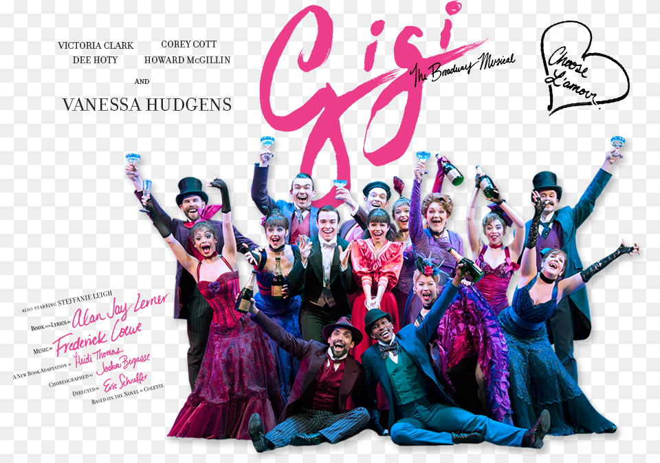 Transparent Vanessa Hudgens Gigi Broadway Revival, Adult, Person, People, Woman Free Png
