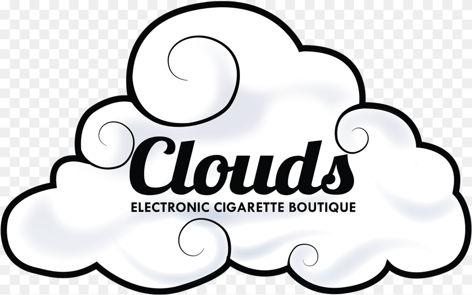 Vape Cloud Clipart Illustration, Art, Graphics, Logo, Text Free Transparent Png