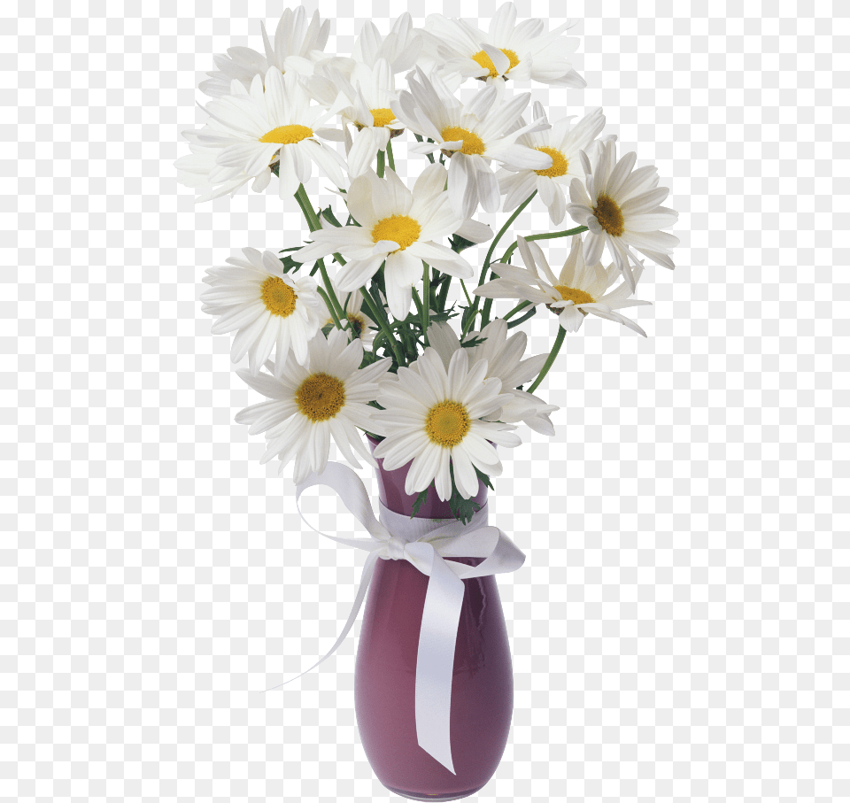 Transparent Vase Of Flowers, Daisy, Flower, Flower Arrangement, Flower Bouquet Png
