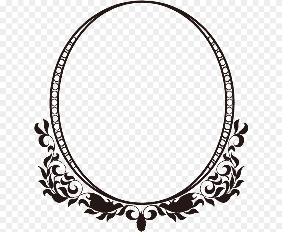 Transparent Vector Frame, Oval Png Image