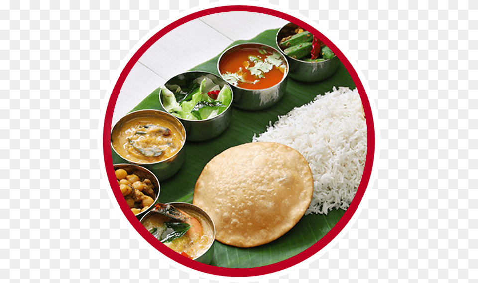 Transparent Vegetarian Food Clipart South Indian Food Plate, Curry, Food Presentation, Lunch, Meal Free Png Download