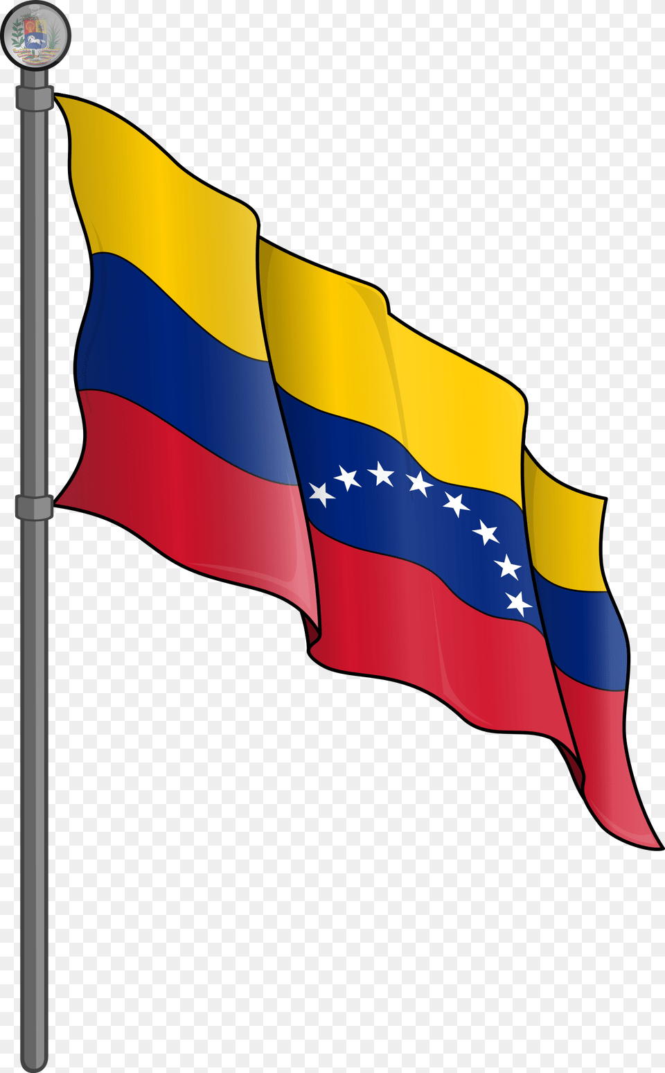 Transparent Venezuela Clipart Bandera De Venezuela Con Hasta, Flag, Dynamite, Weapon, Colombia Flag Free Png Download