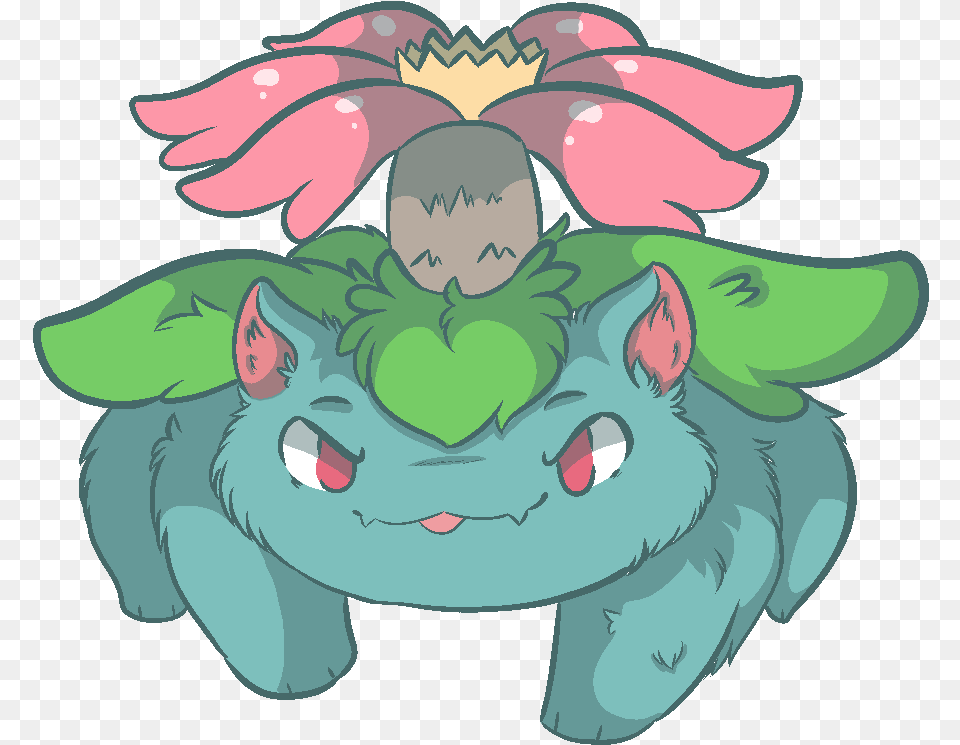 Transparent Venusaur Cartoon, Baby, Person, Book, Comics Free Png Download