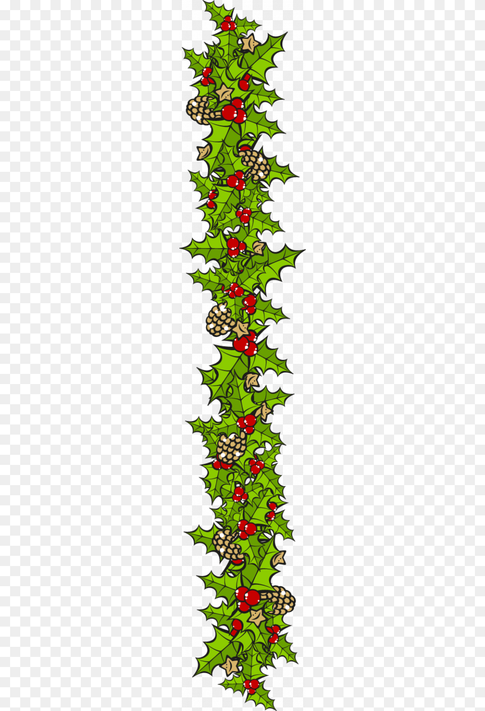 Transparent Vertical Border Design, Green, Plant, Tree, Christmas Png