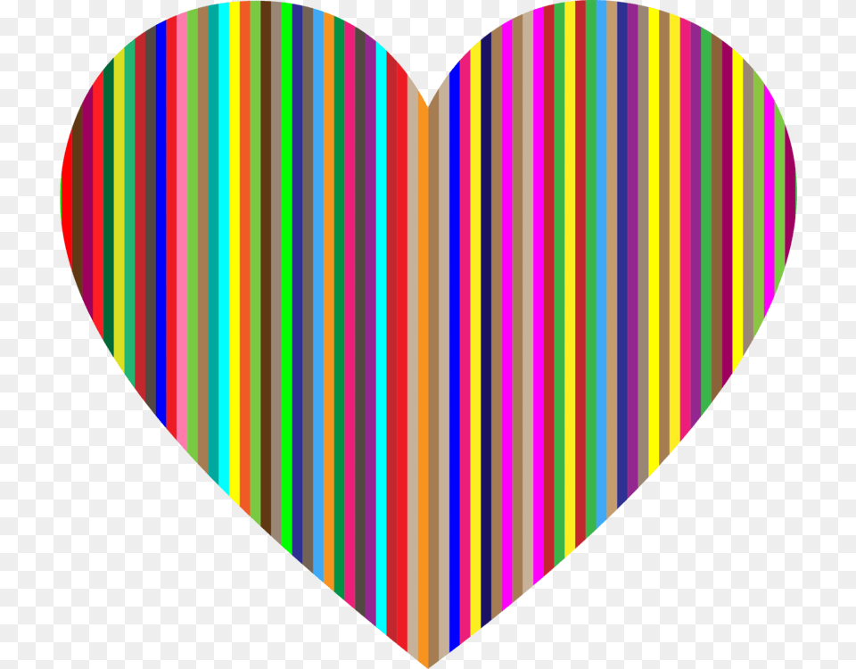 Transparent Vertical Clipart Striped Heart Png Image