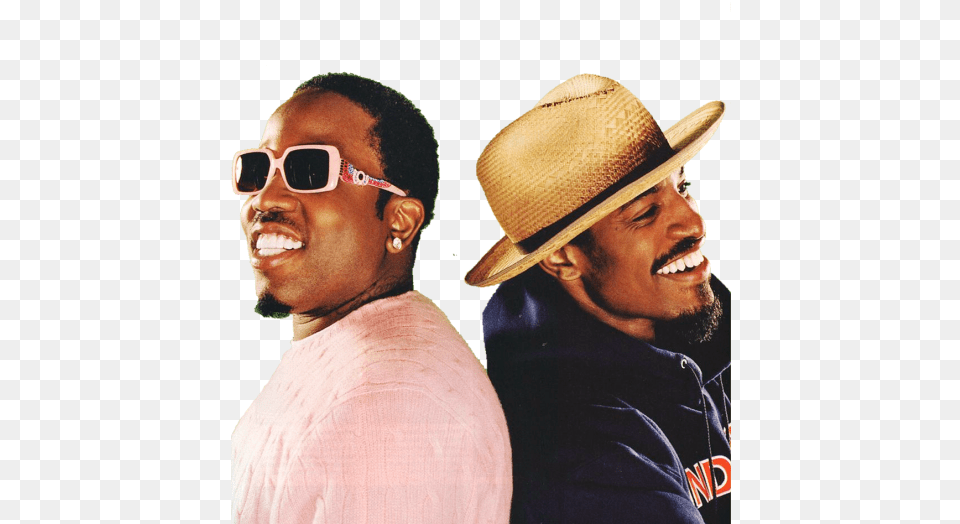 Transparent Vibe Outkast Big Boi Andre 3000 Andre 3000 Vs Big Boi, Accessories, Sun Hat, Person, Man Free Png Download
