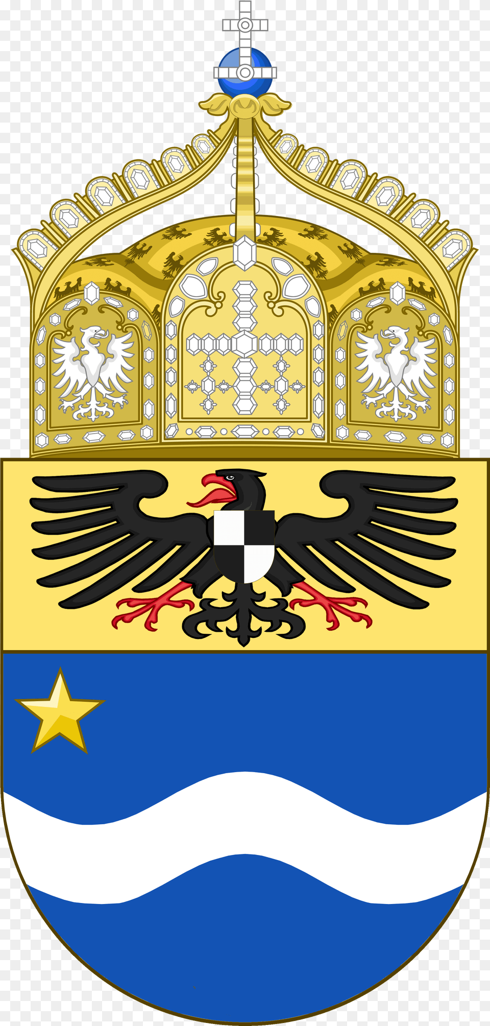 Victory Symbol Crown Of The Holy Roman Empire, Emblem, Logo, Animal, Bird Free Transparent Png