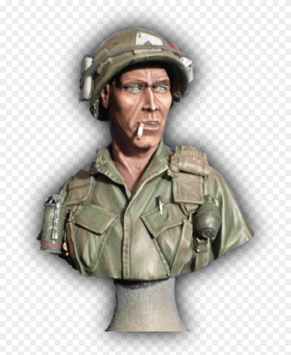 Transparent Vietnam Soldier, Person, Head, Weapon, Ammunition Free Png Download
