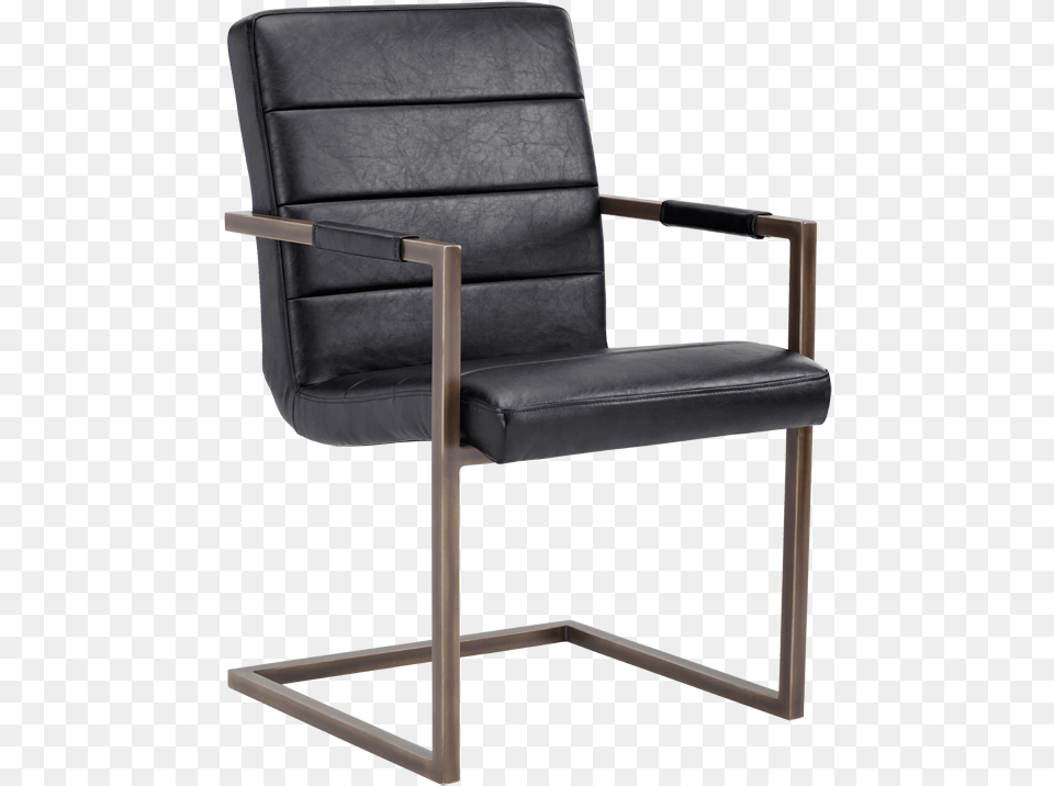 Transparent Vintage Black Frame Chair, Furniture, Armchair Png