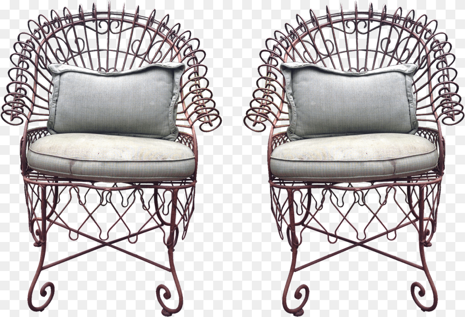 Transparent Vintage Couch Chair, Cushion, Furniture, Home Decor Png