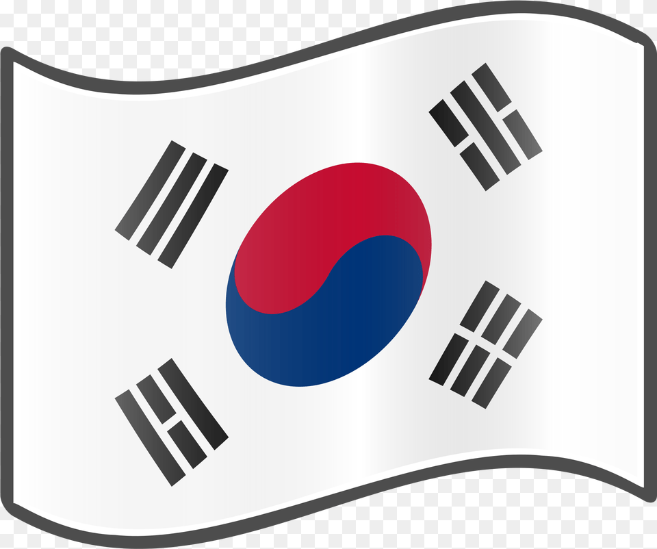 Transparent Vintage Flag Clipart South Korea Flag, Korea Flag Free Png Download