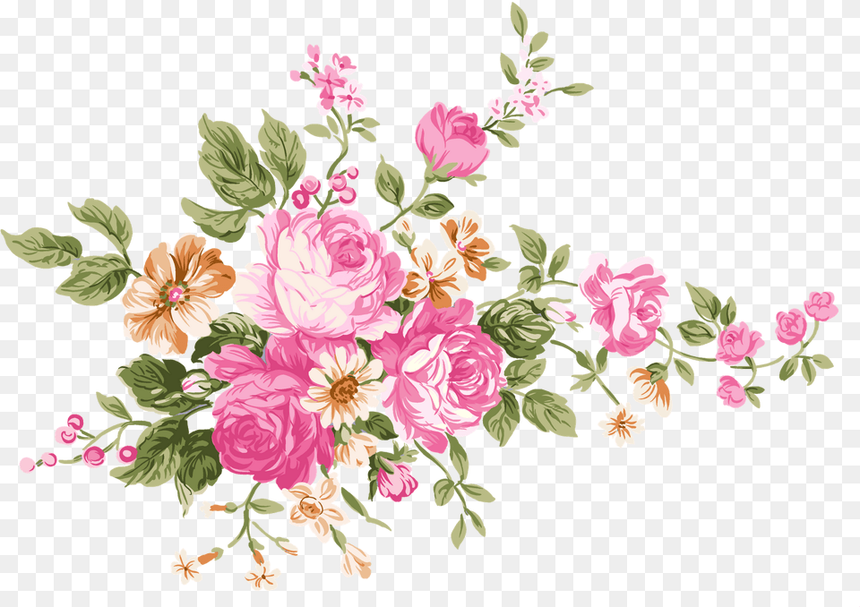Transparent Vintage Flowers, Art, Floral Design, Graphics, Pattern Png