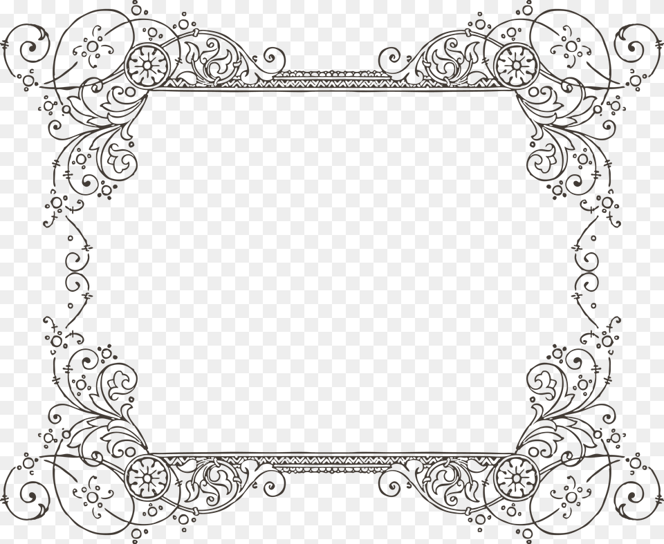 Transparent Vintage Frames Transparent Background Fancy Border Clip Art, Stencil Png Image