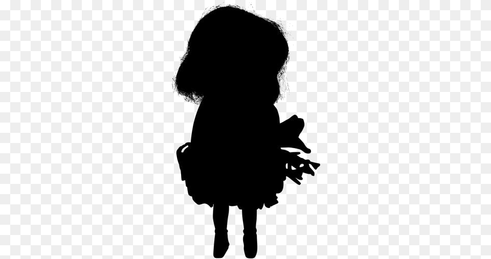 Transparent Vintage Girl Hula Doll Art Silhouette, Baby, Person Free Png