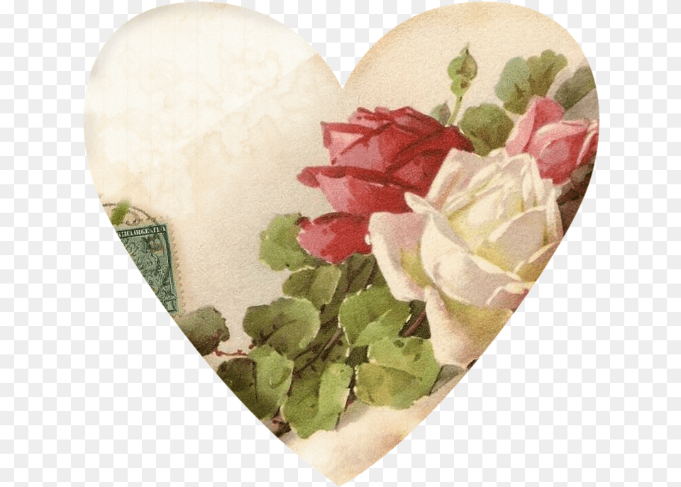 Transparent Vintage Hearts Clipart, Flower, Plant, Rose, Petal Free Png Download