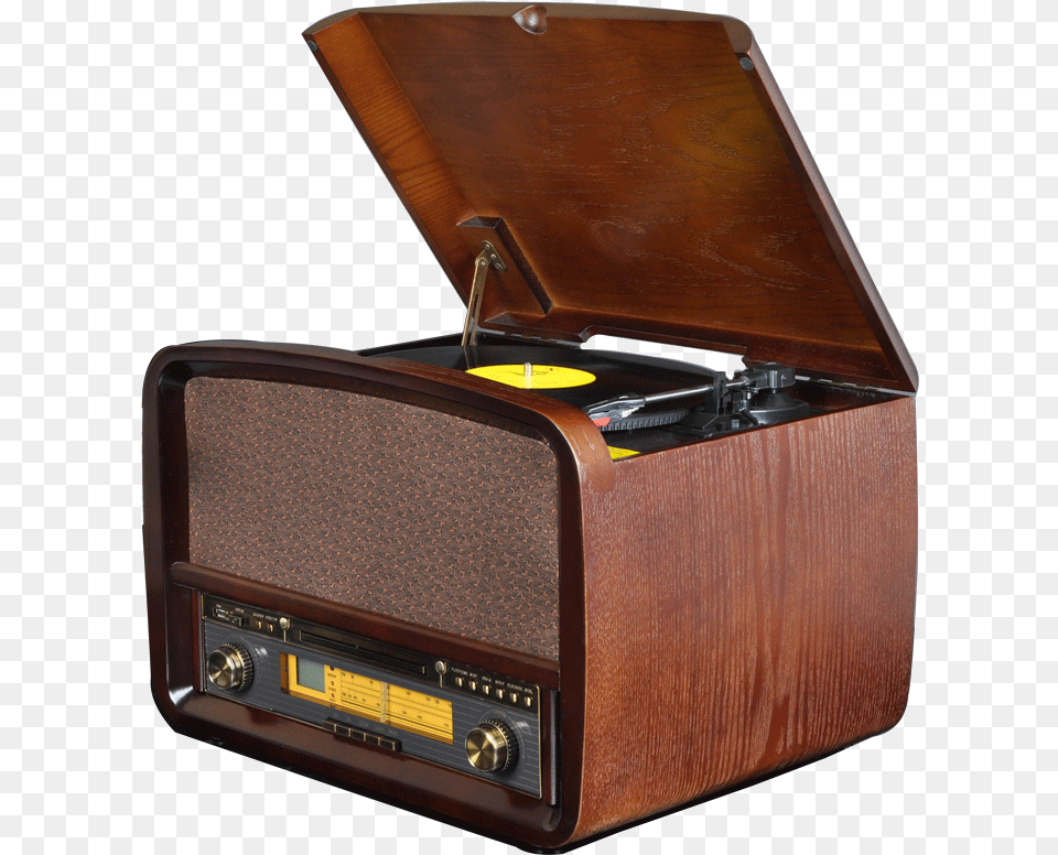 Vintage Radio Phonograph Music Player, Electronics Free Transparent Png