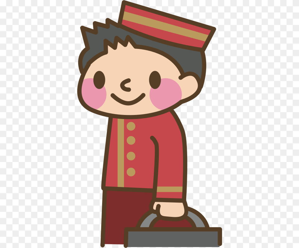 Transparent Vintage Suitcase Clipart Bellboy Png