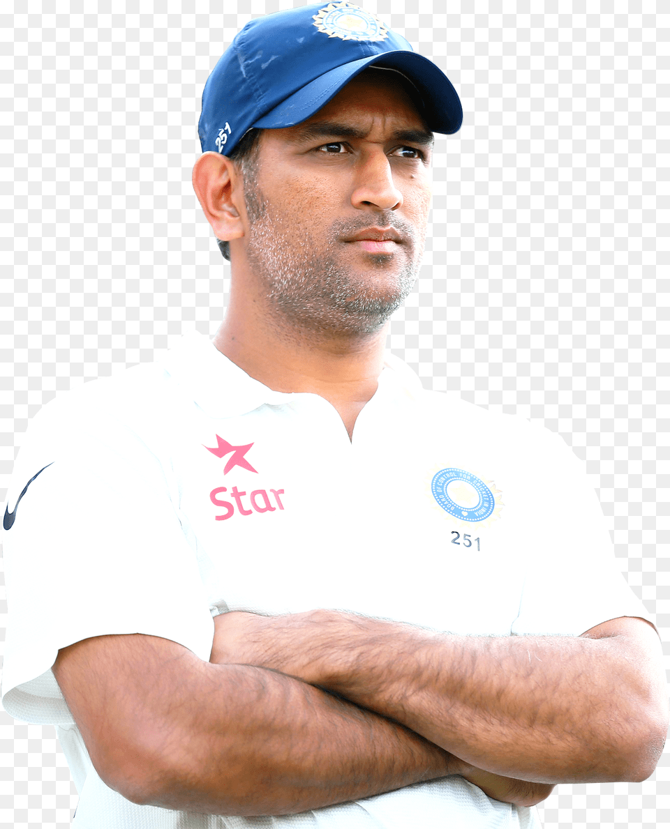 Virat Kohli Batting Ms Dhoni Test Jersey Number, T-shirt, Baseball Cap, Cap, Clothing Free Transparent Png