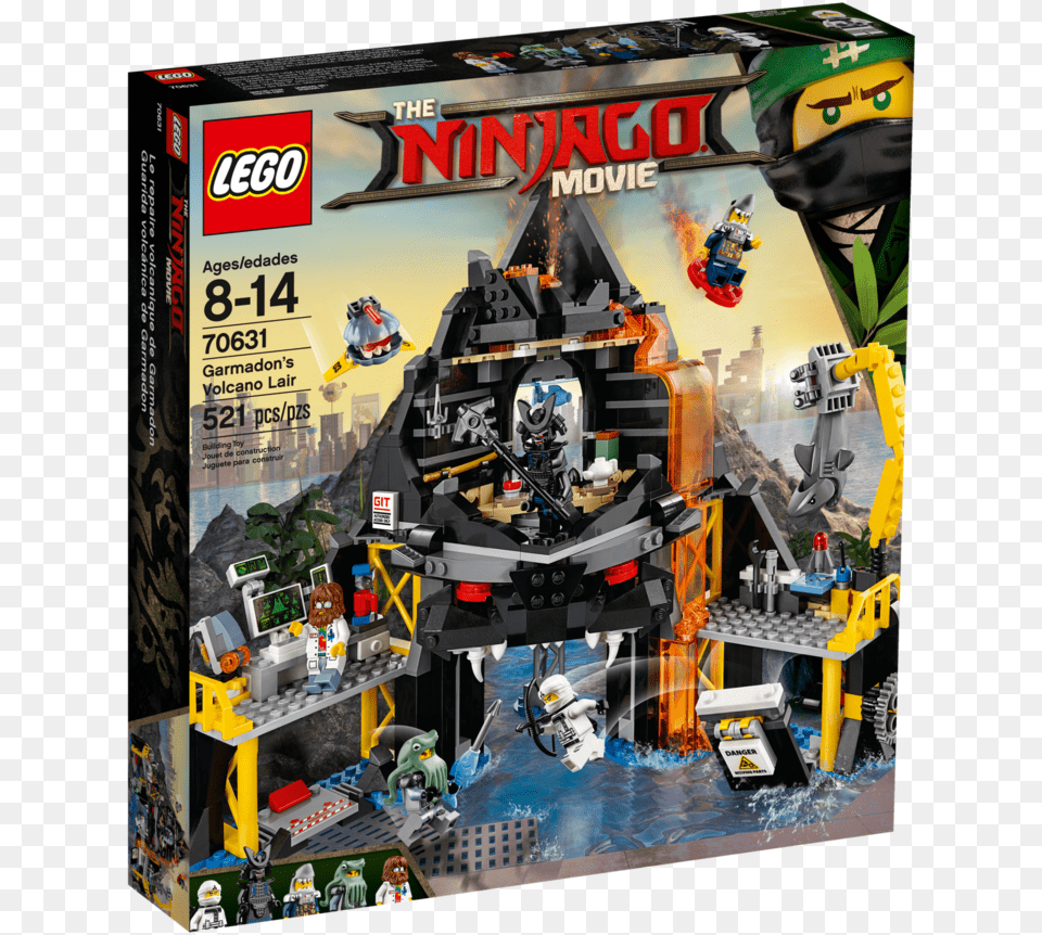 Transparent Volcano Lego Ninjago Movie Volcano Lair, Toy, Machine, Wheel, Person Free Png Download