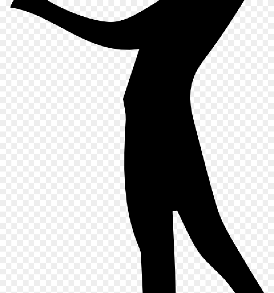 Transparent Volleyball Silhouette, Gray Free Png