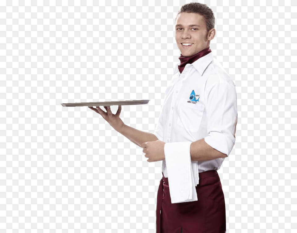 Transparent Waitress Food And Beverage Personnel, Clothing, Shirt, Adult, Dress Shirt Free Png Download