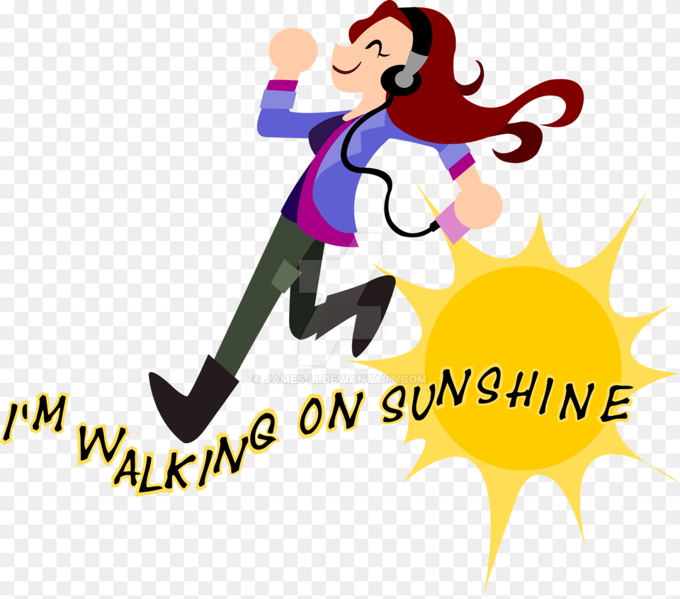 Transparent Walk Clipart Walking On Sunshine Clipart, Baby, Person, Advertisement, Poster Free Png Download