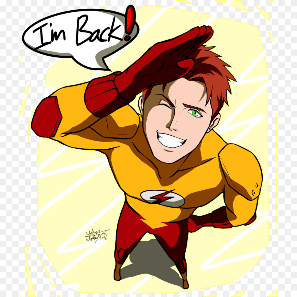 Transparent Wally West Wally West Young Justice, Book, Comics, Publication, Adult Free Png Download