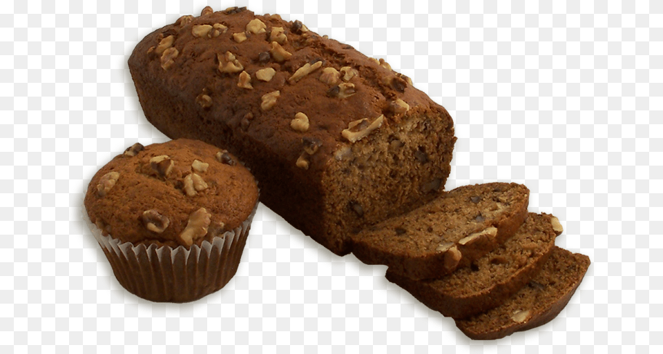 Walnuts Banana Bread, Food, Sandwich Free Transparent Png