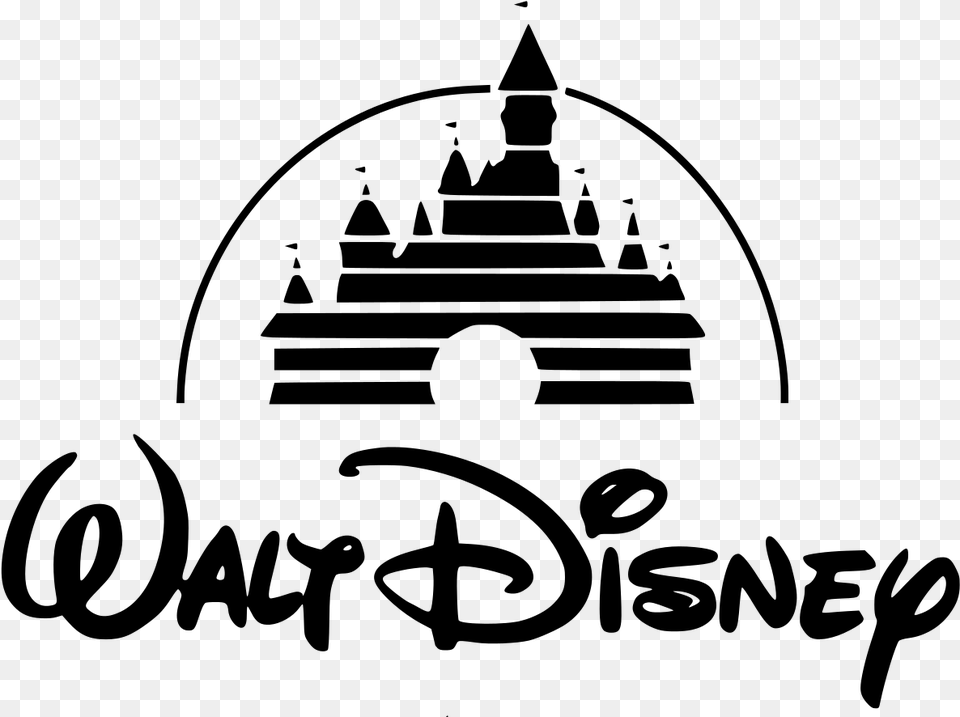 Transparent Walt Disney Logo, Gray Free Png