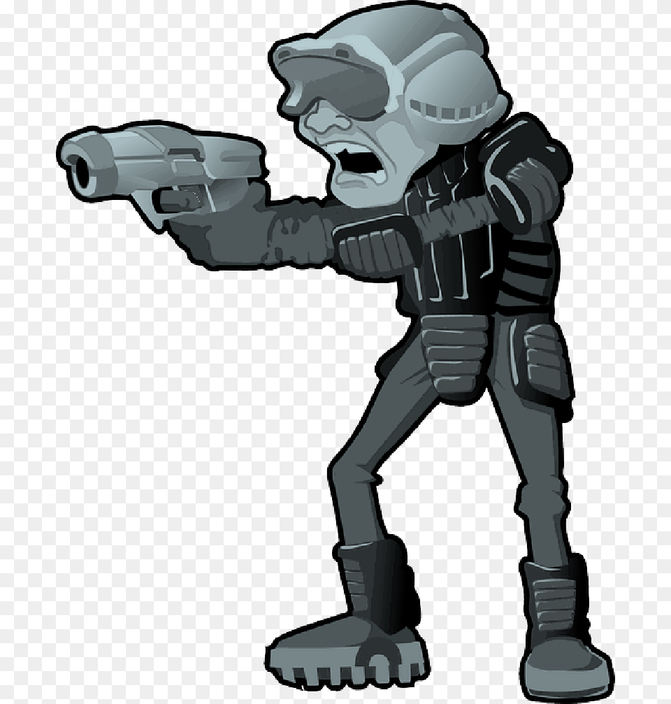Transparent War Helmet Cartoon Sci Fi Man, Baby, Person, Firearm, Gun Free Png