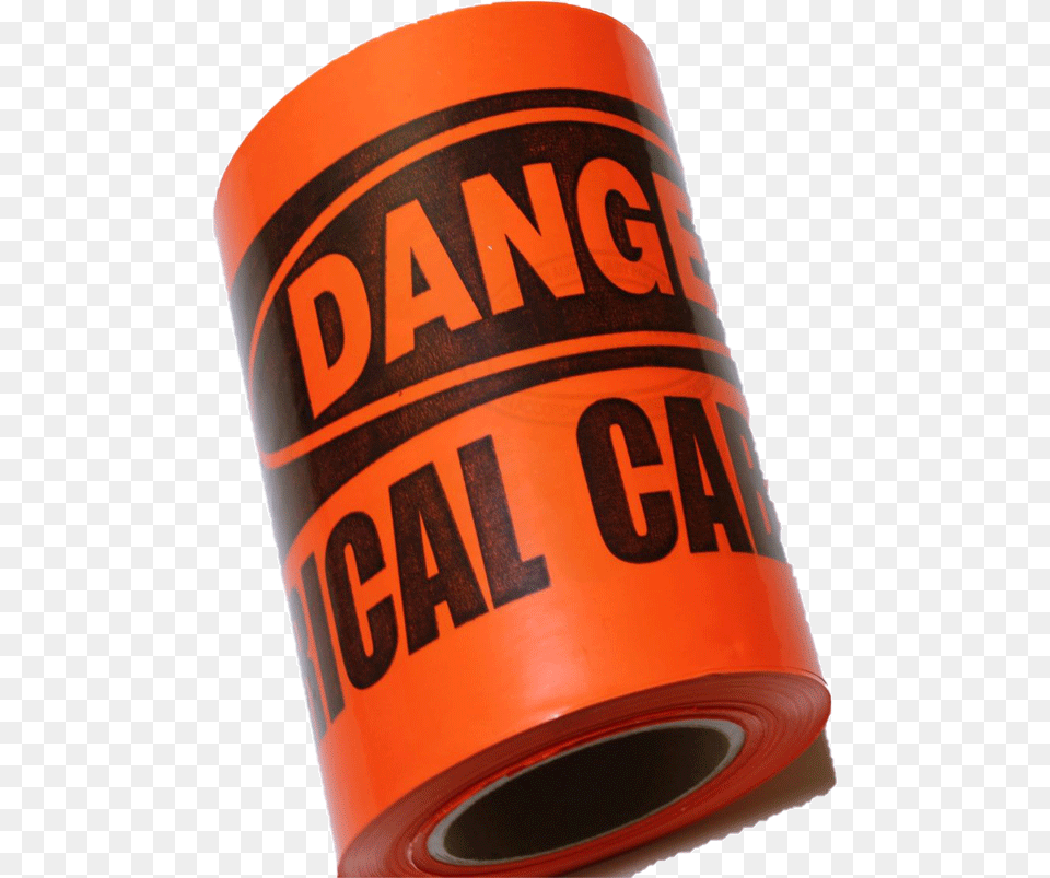 Transparent Warning Tape Cylinder, Can, Tin Png Image