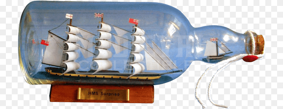 Transparent Warship Bottle Boat Hd, Transportation, Vehicle, Beverage, Pop Bottle Free Png Download