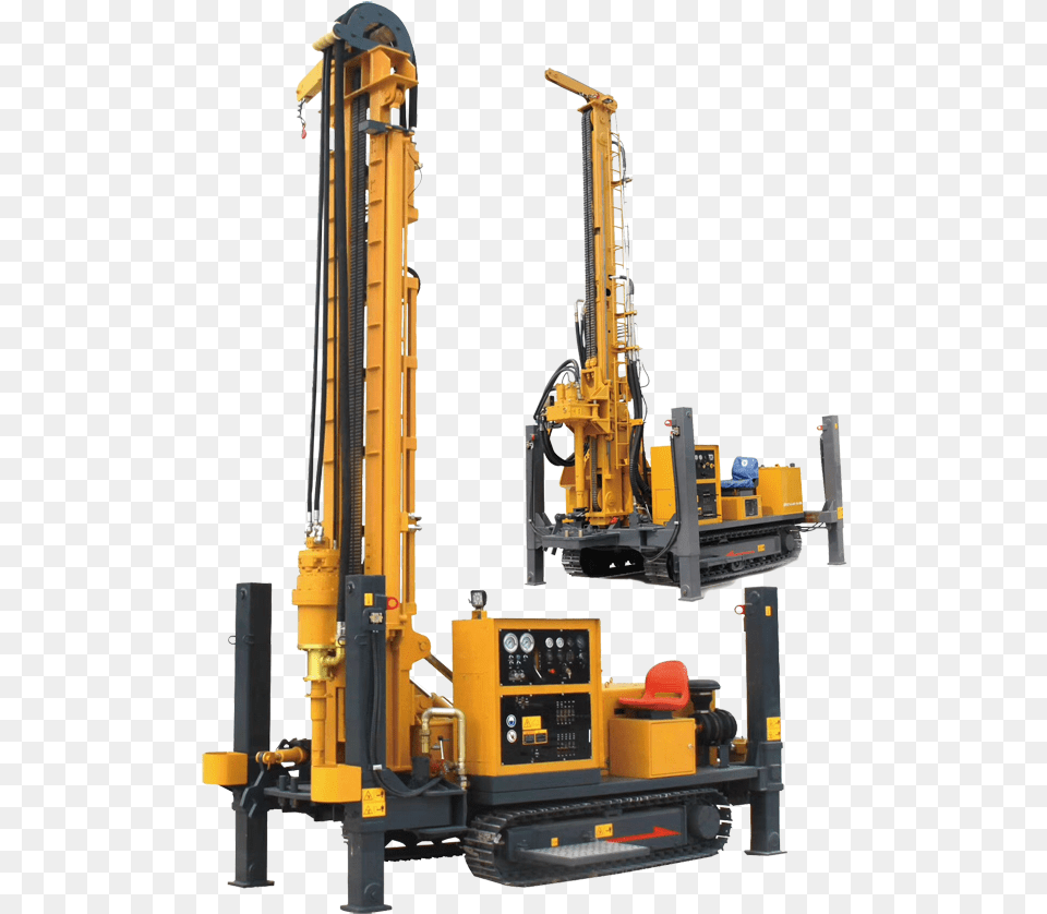 Transparent Water Well Water Well Drilling Rig, Machine, Bulldozer Png