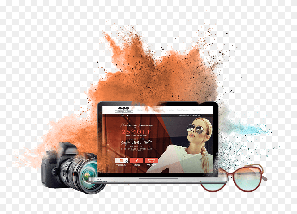 Transparent Watercolor Camera Mirrorless Interchangeable Lens Camera, Electronics, Adult, Video Camera, Person Free Png Download