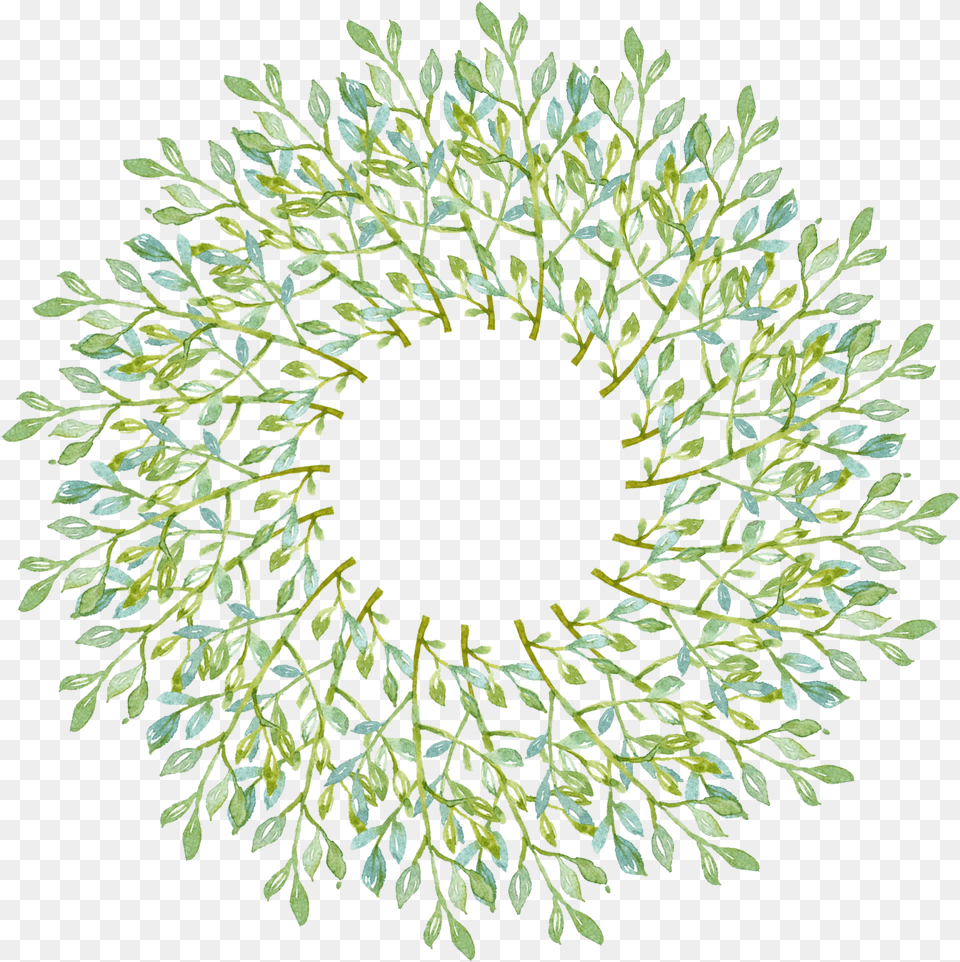 Watercolor Circle, Pattern, Plant, Art, Floral Design Free Transparent Png