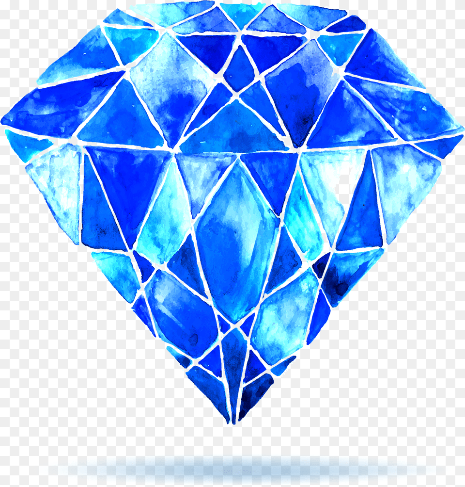 Transparent Watercolor Huge Freebie Watercolor Diamond, Accessories, Gemstone, Jewelry, Blade Free Png