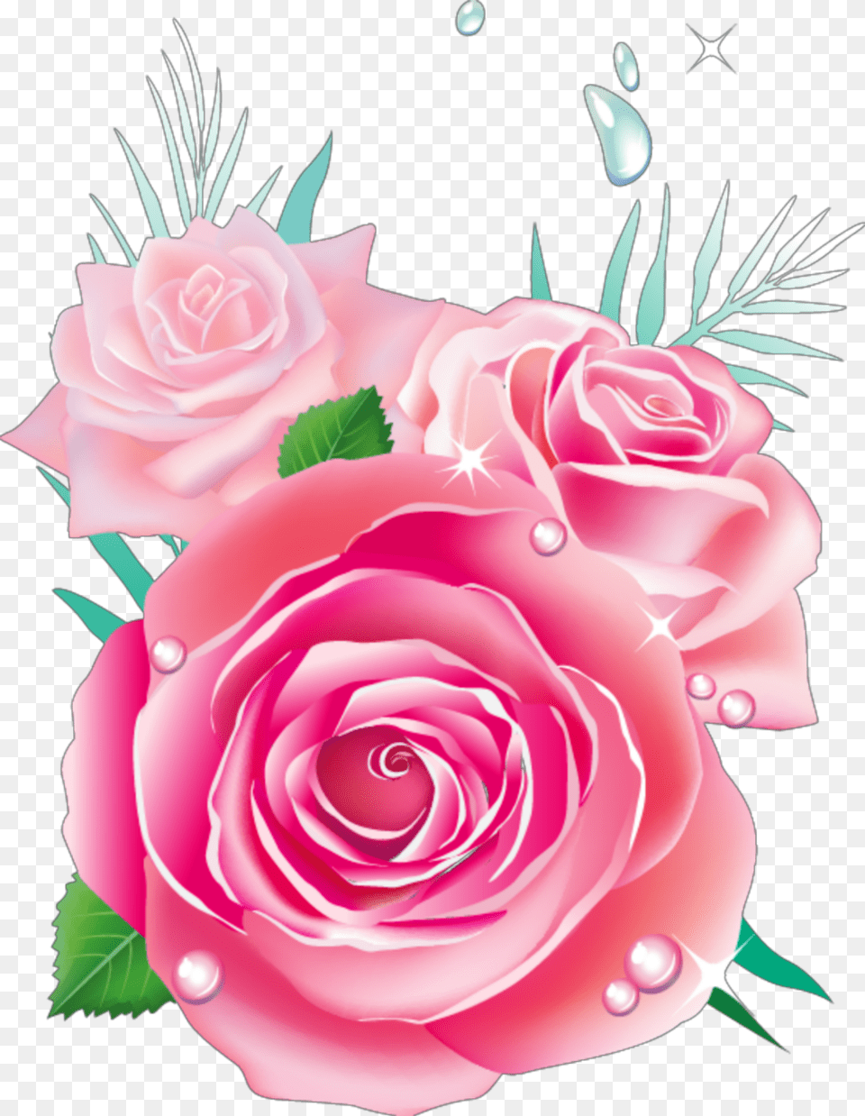 Transparent Watercolor Roses, Flower, Plant, Rose, Flower Arrangement Free Png