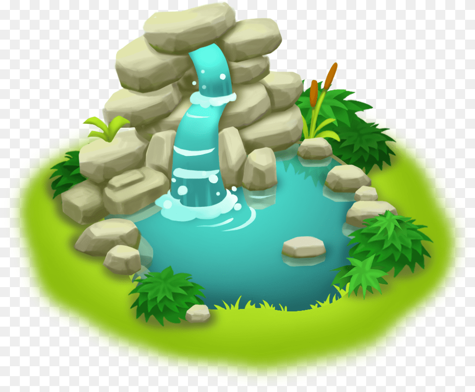 Transparent Waterfall Hay Day Pond Decorations, Water, Green, Outdoors, Nature Free Png