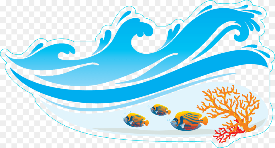 Transparent Wave Emoji Beach Waves Clipart, Water, Sea, Outdoors, Nature Png Image