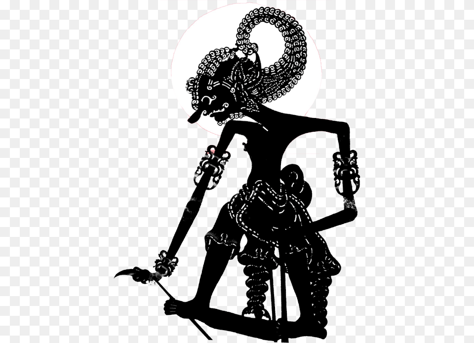 Transparent Wayang Wayang Black And White, Adult, Female, Person, Silhouette Png Image