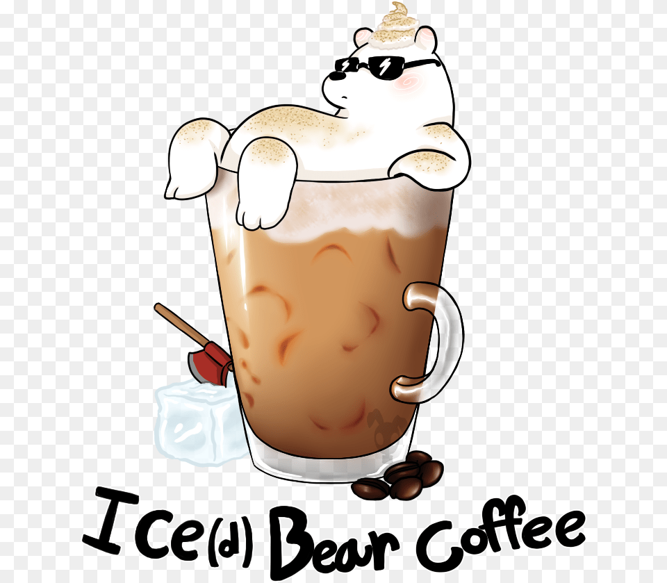 Transparent We Bare Bears Ice Bear Drinking Coffee, Beverage, Coffee Cup, Cup, Latte Png