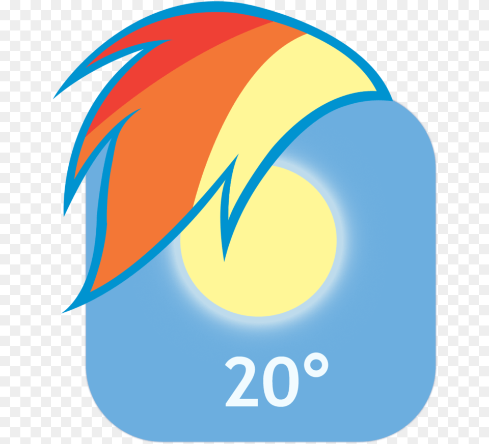 Weather Icon Rainbow Dash Icone Android, Logo, Text, Astronomy, Moon Free Transparent Png